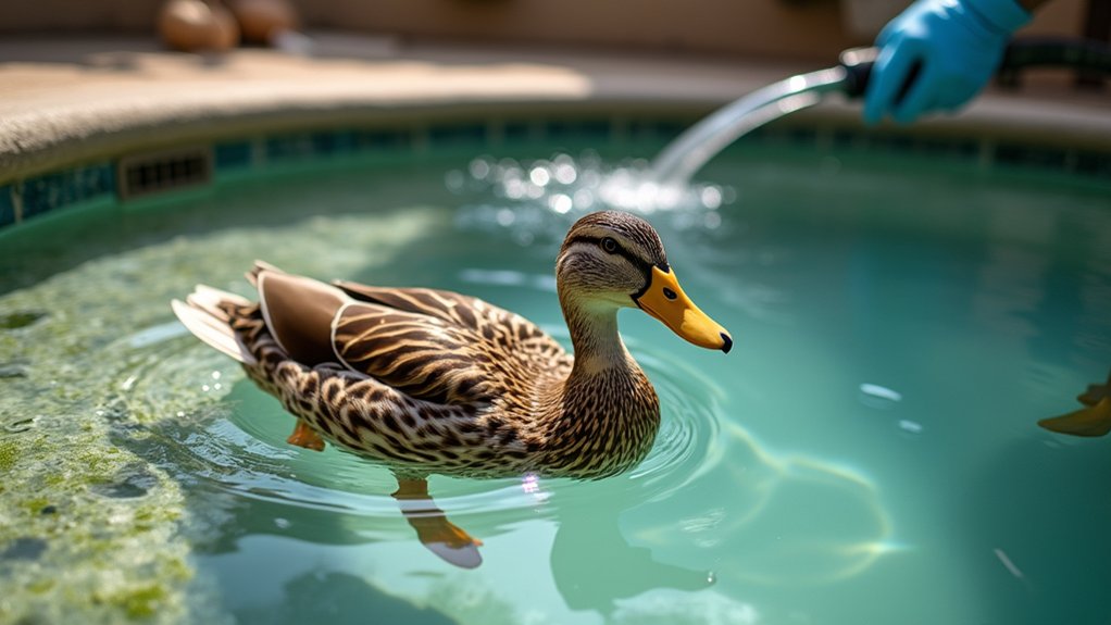 clean water ensures duck health
