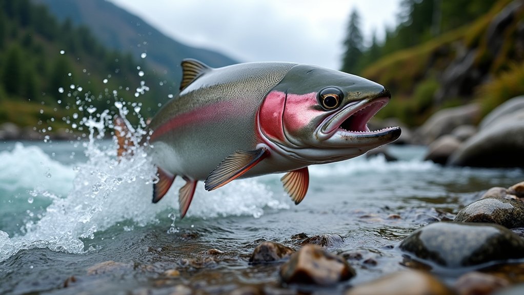salmon s upstream spawning migration