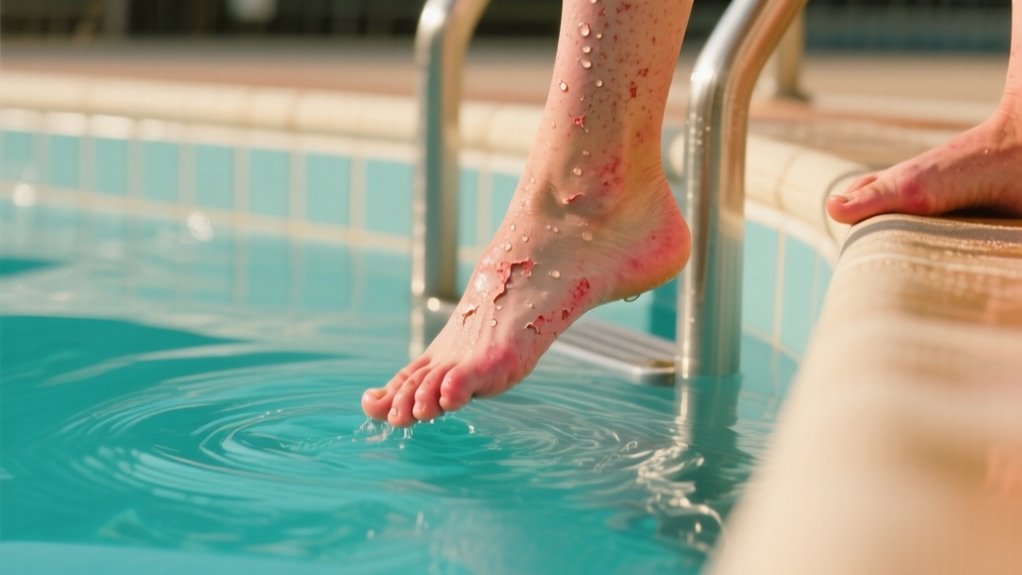swimming with athlete s foot