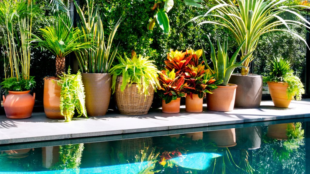 potted plants for pools