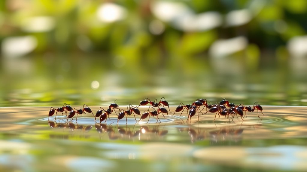 ants can swim surprisingly
