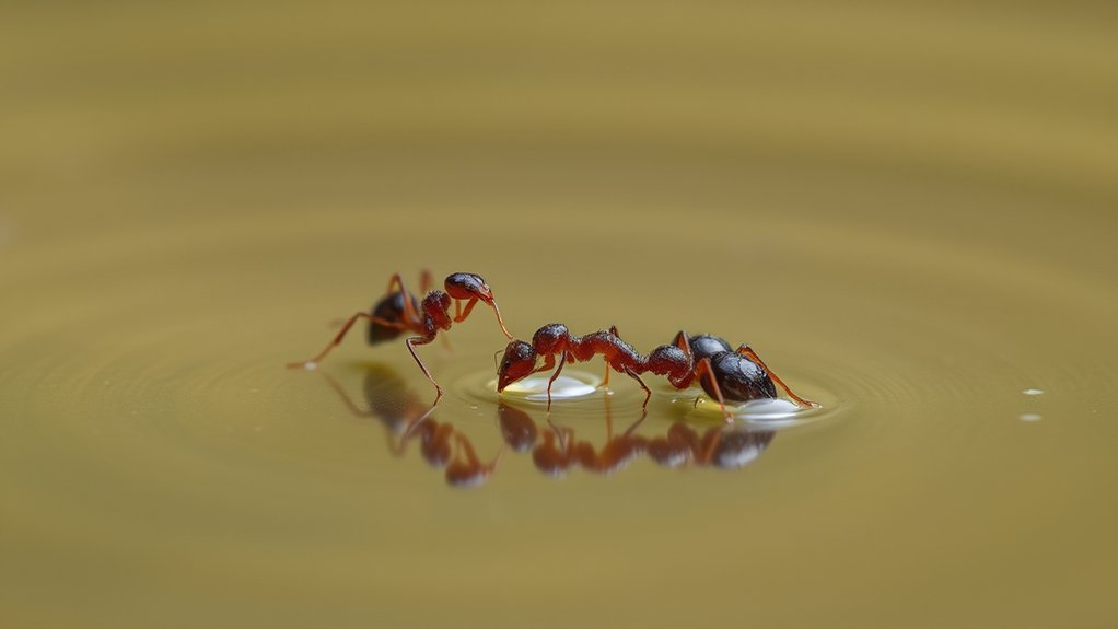 ants underwater survival adaptations