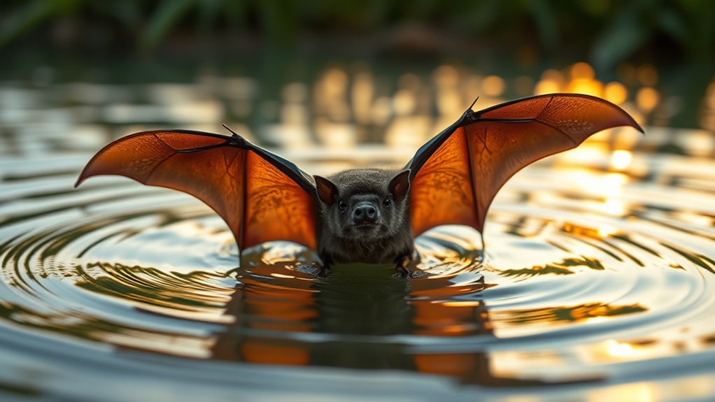 bats surprising swimming abilities