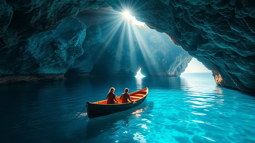 blue grotto boat experience
