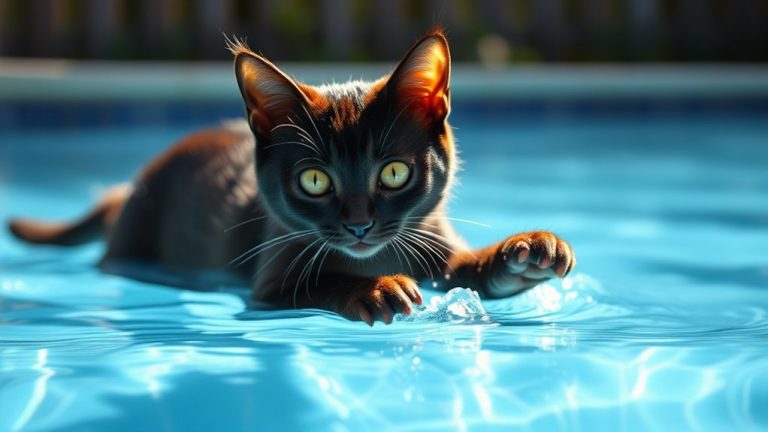 cats and swimming behavior