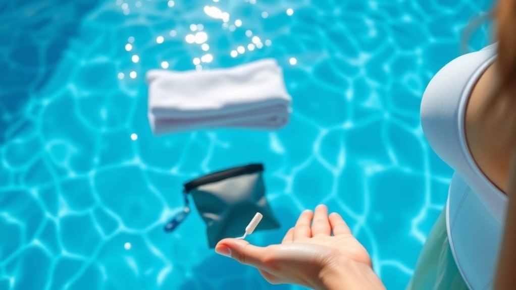 change tampons regularly while swimming