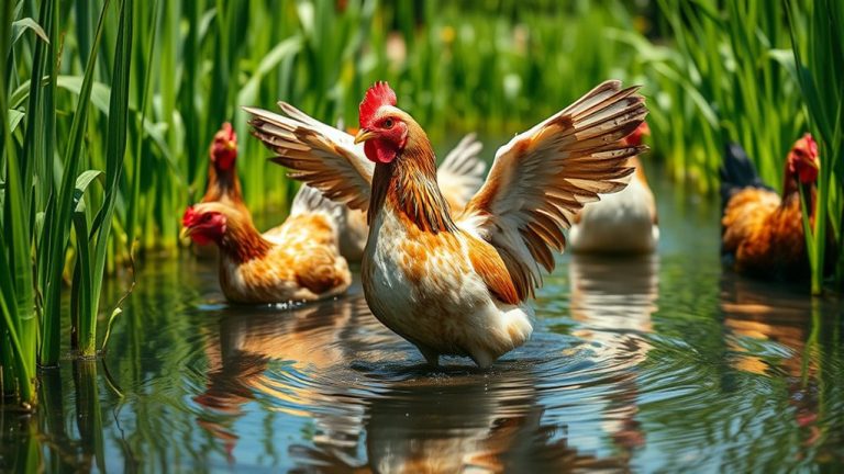 chickens can swim surprisingly