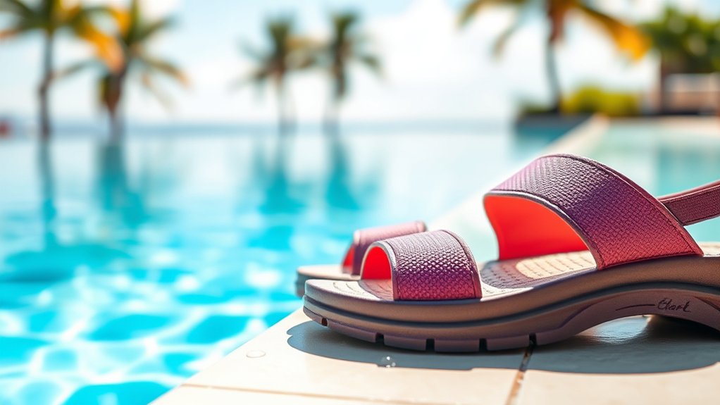 comfortable water resistant adjustable slip resistant