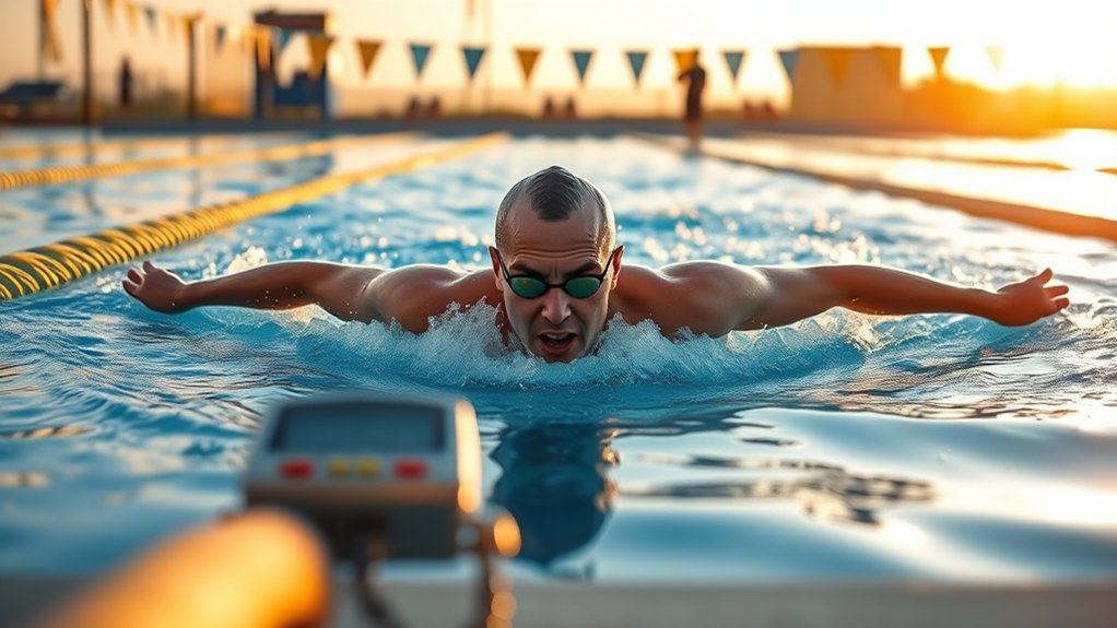 consistent practice enhances swimming