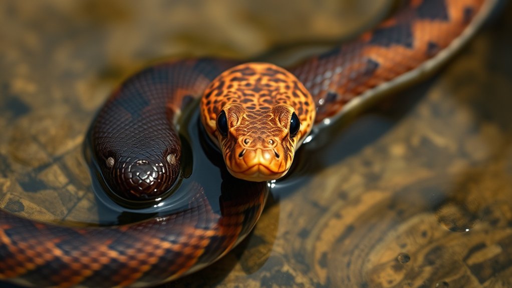 copperheads versus water snakes