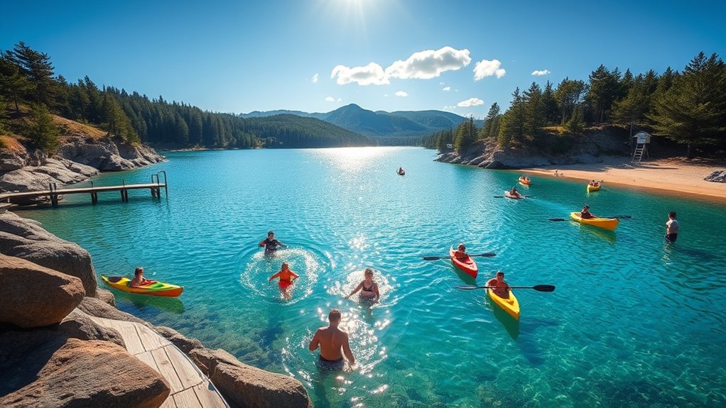 crystal clear swimming paradise