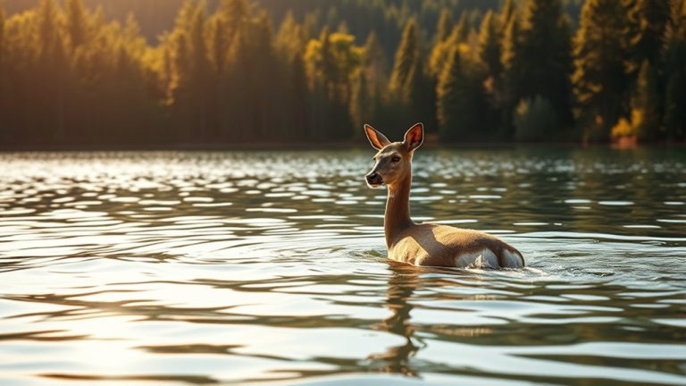 deer possess natural swimming ability