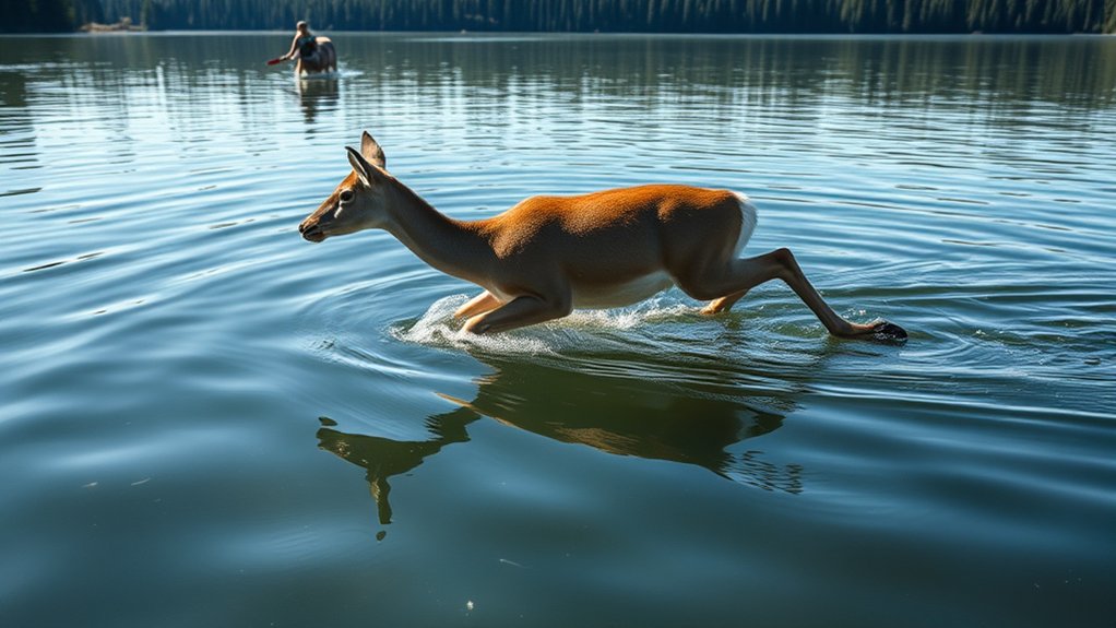 deer strong swimmers adapted