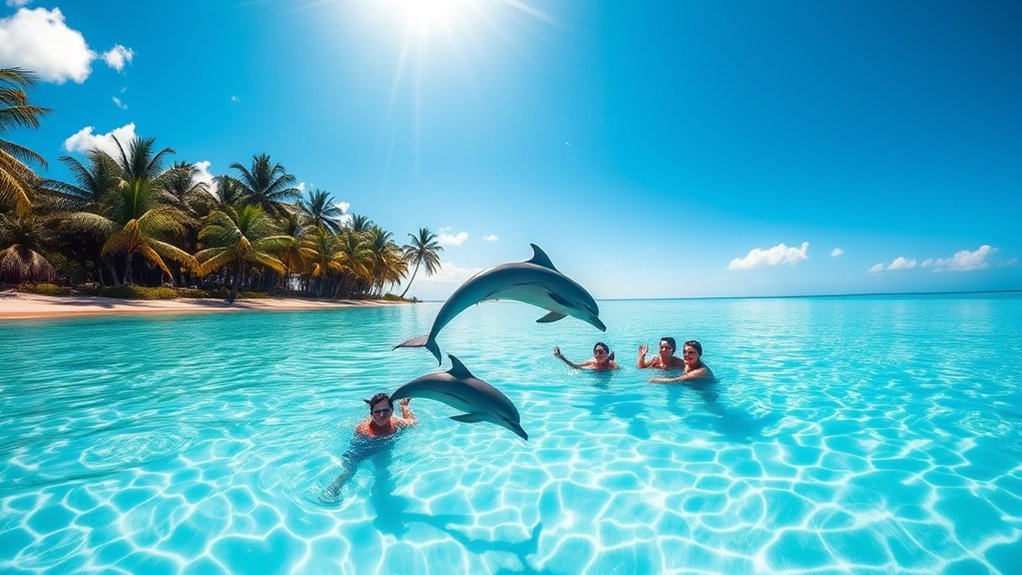 dolphin swimming adventure spots