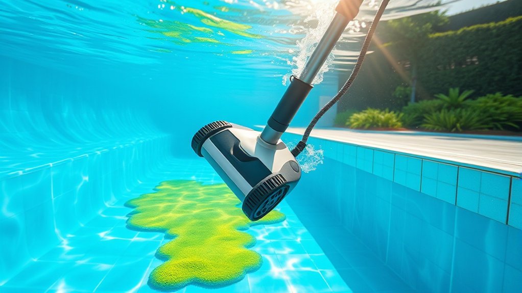 effective algae pool cleaning