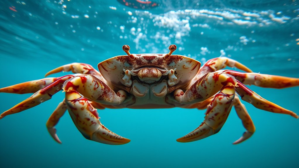 flattened legs enhance swimming