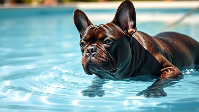 french bulldogs and swimming safety