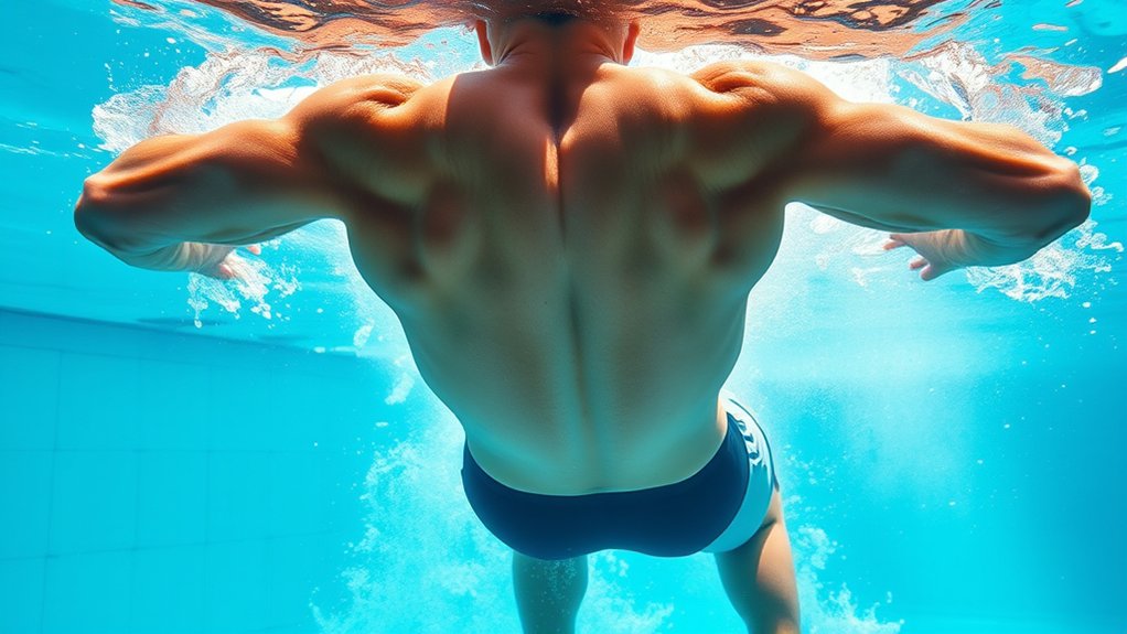 full body muscle engagement swimming