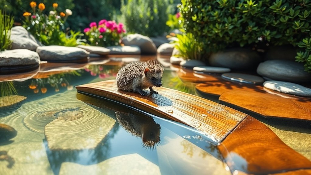 hedgehog safe water features