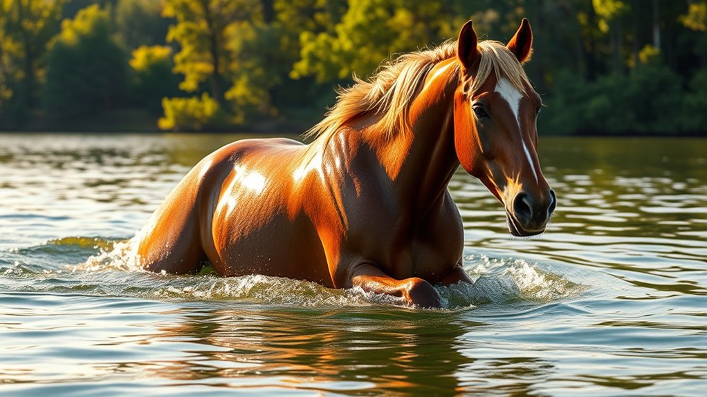 horses are capable swimmers