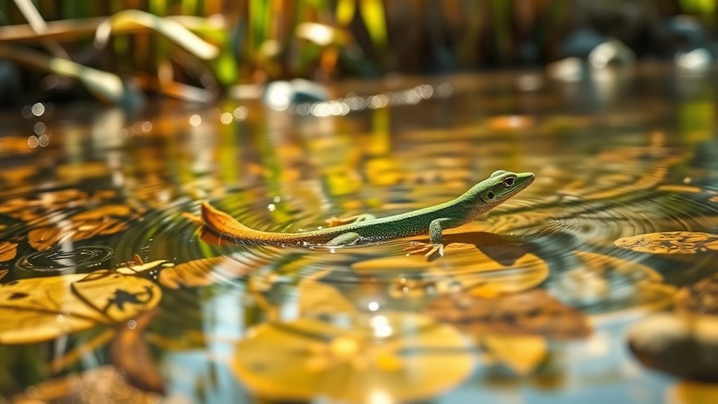 lizards demonstrate impressive swimming abilities