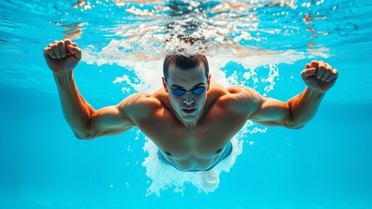muscle building through swimming