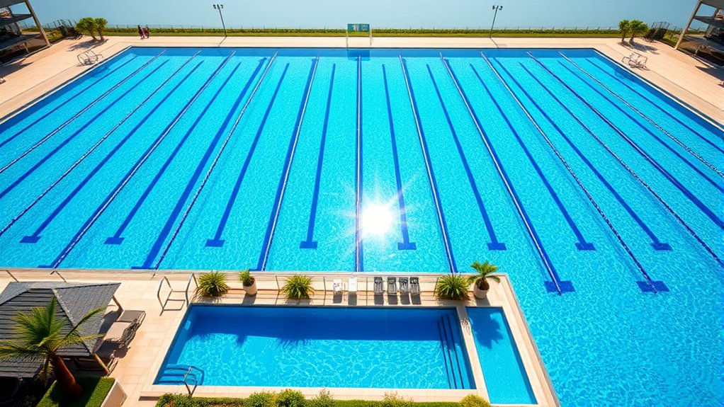 olympic pools vastly larger