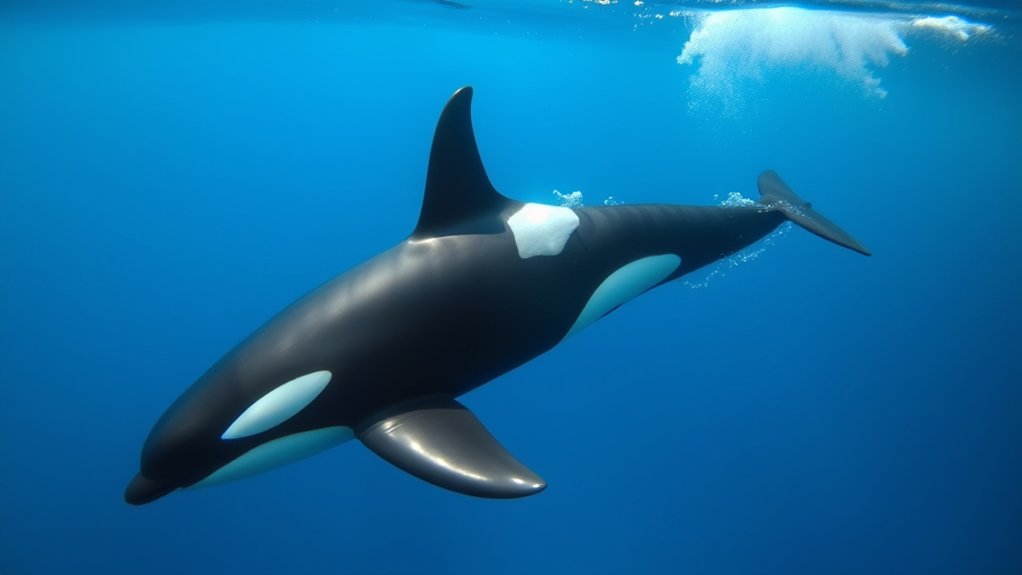 orca swimming speed adaptations