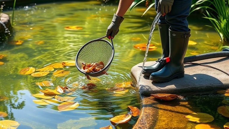 pond cleaning for swimming