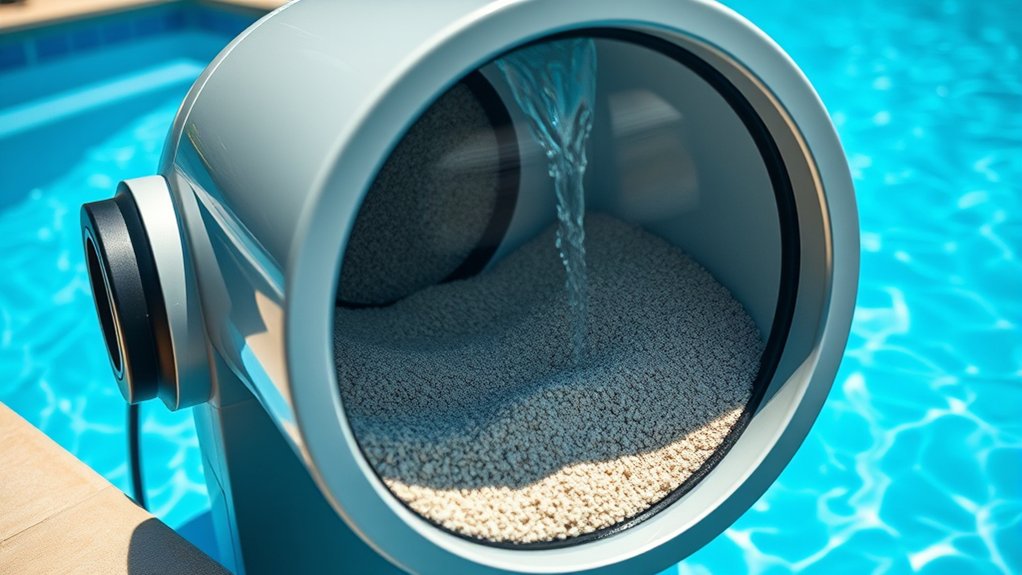 pool filter size and features