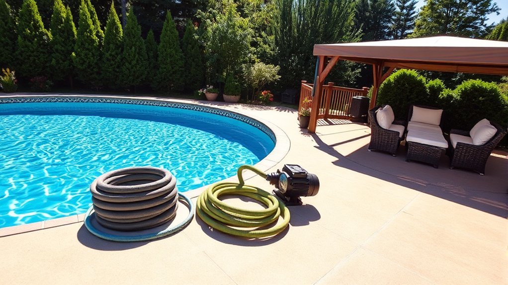 prepare pool for draining