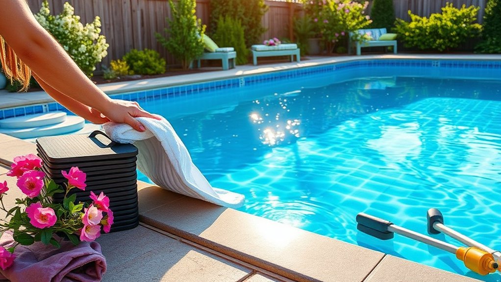 prepare pool for swimming