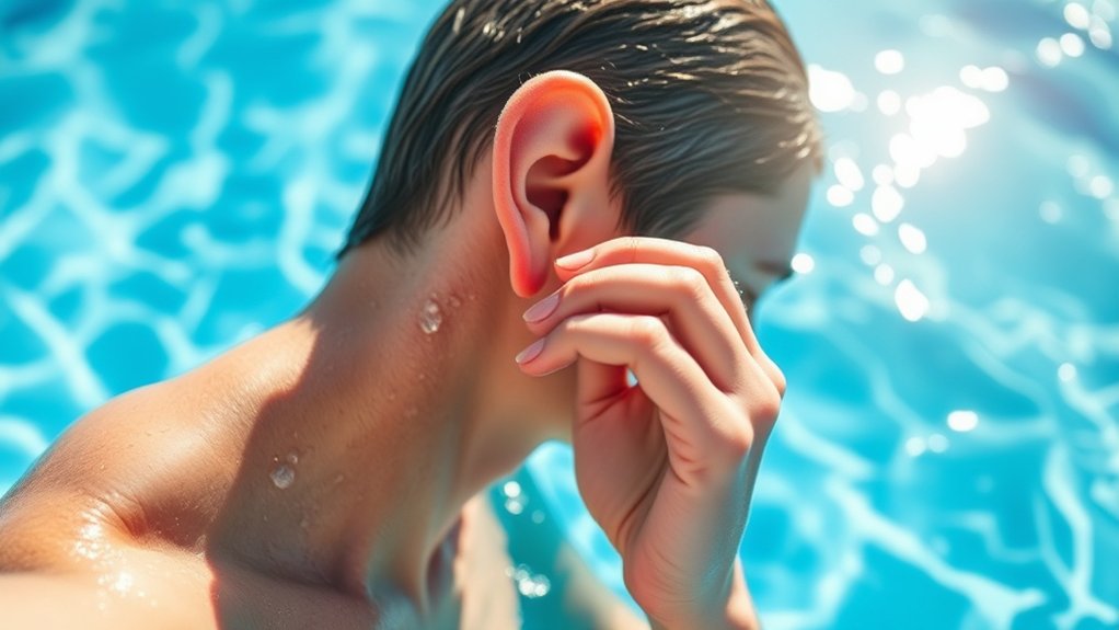 quickly drain water from ear