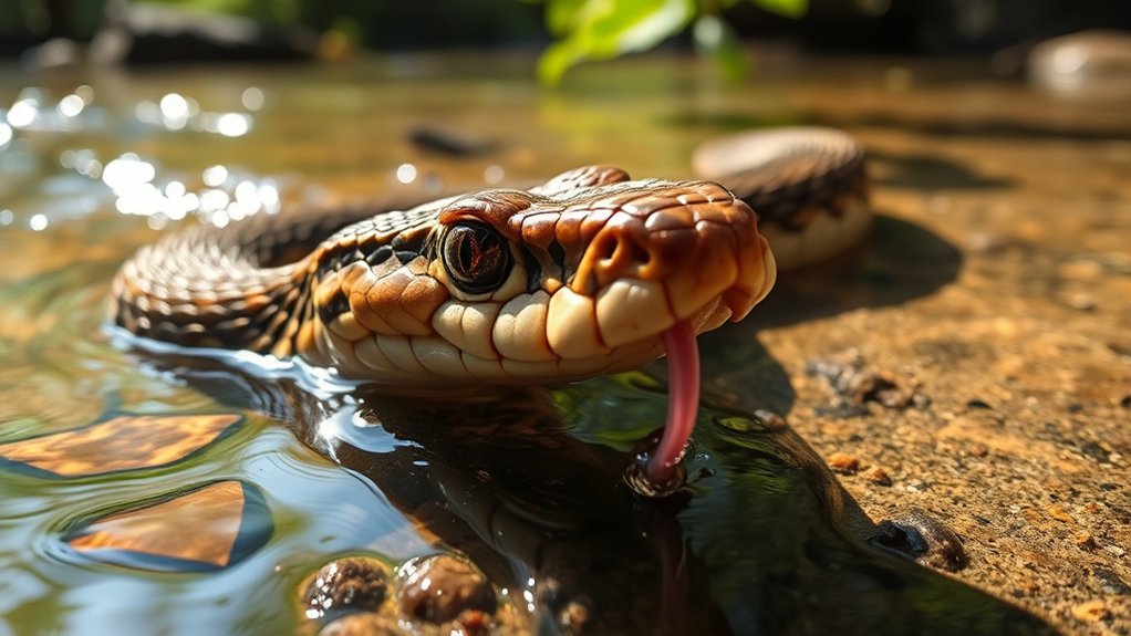 rattlesnakes hydrate through absorption