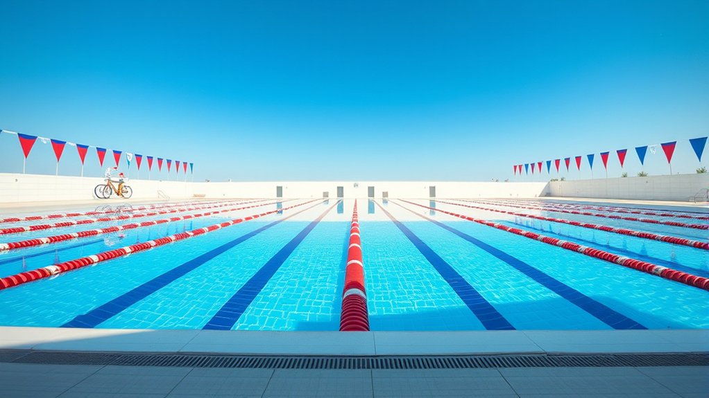 standardized olympic swimming dimensions