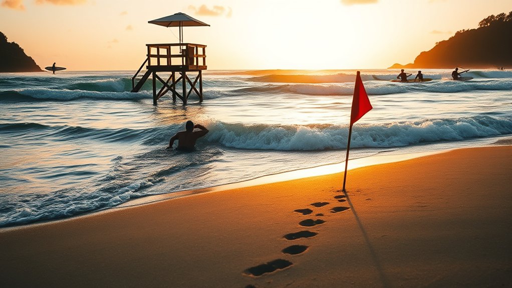 stay calm swim parallel