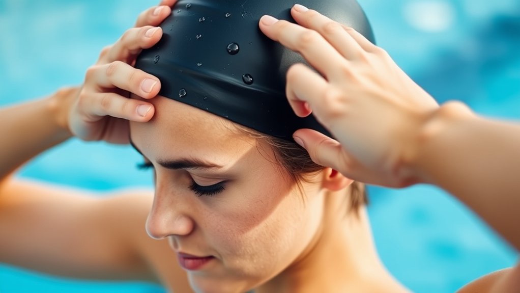 swim caps reduce chlorine exposure