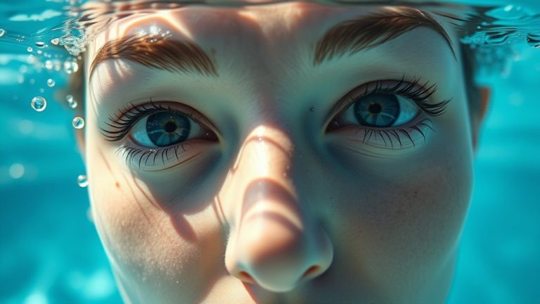 swim safely with contacts