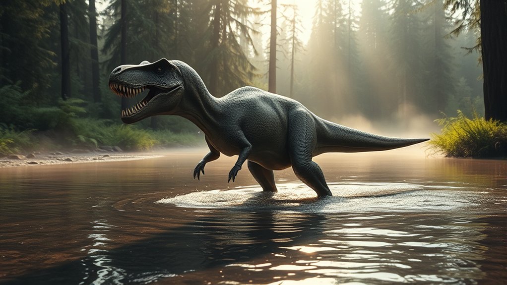 swimming enhances t rex adaptability