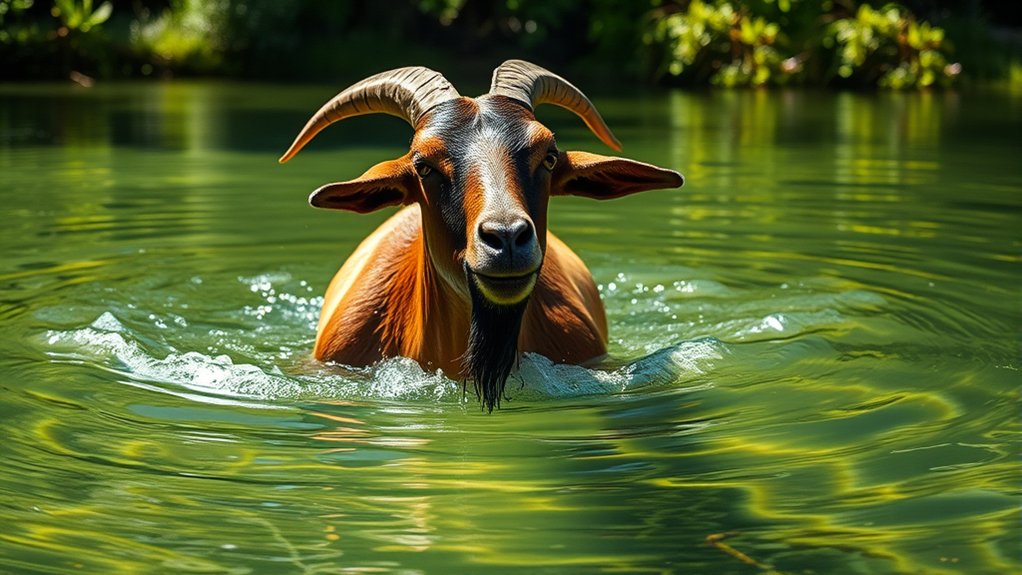 swimming risks for goats