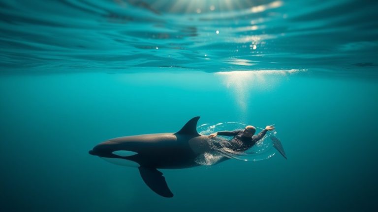 swimming safety with orcas