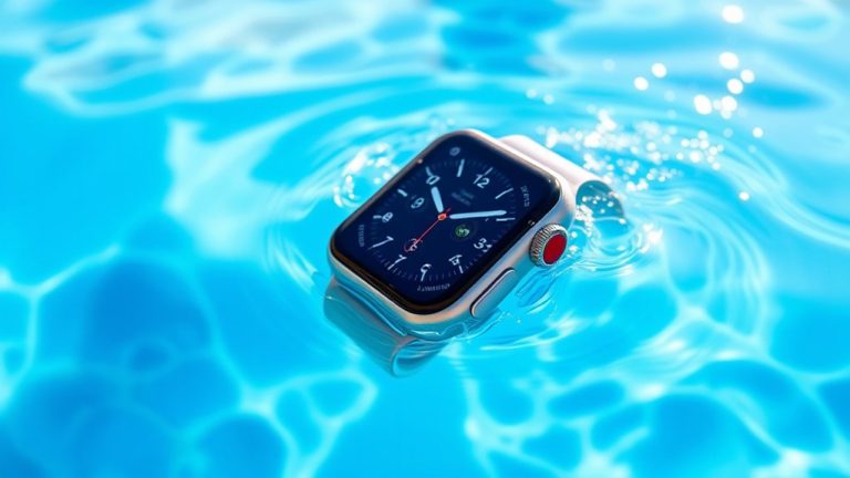 swimming with apple watch