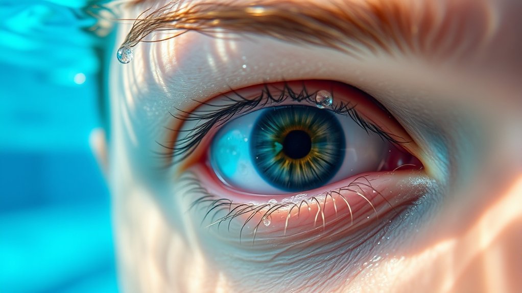 swimming with contact lenses