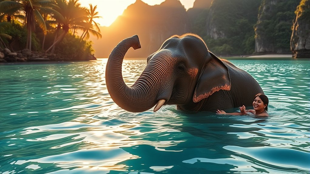 swimming with elephants destinations