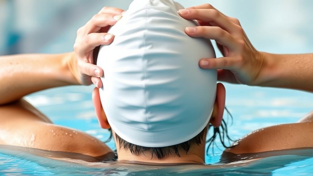 teamwork for swim cap