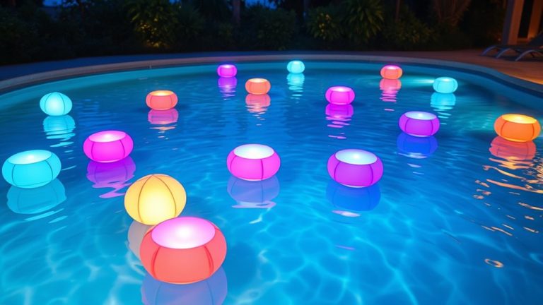 top pool floating lights