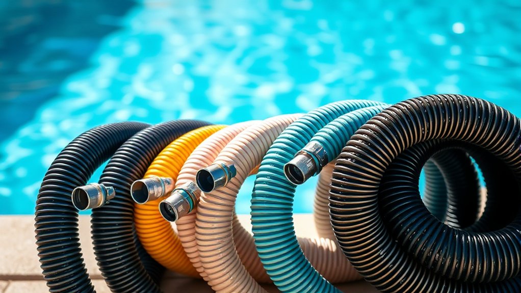 top pool vacuum hoses