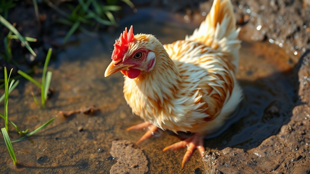 wet chickens risk illness
