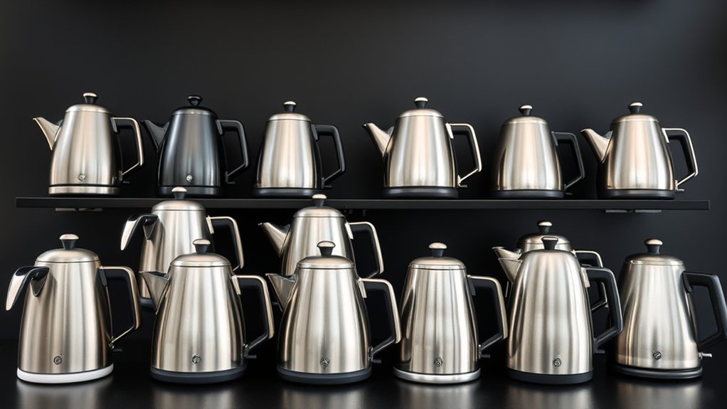 all metal glass electric kettles