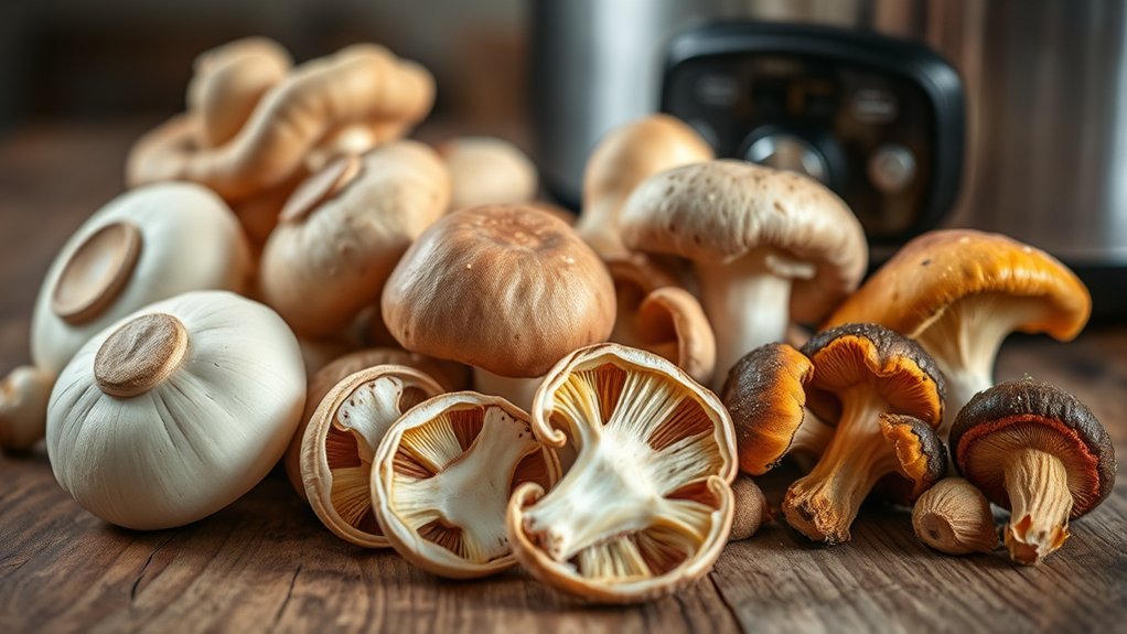 mushroom selection for slow cooking